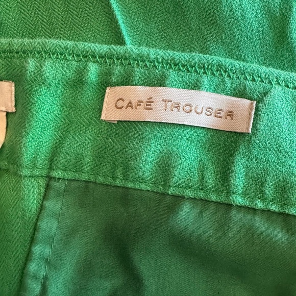 J. Crew Lush Green 100% Linen Trousers - Picture 3 of 6